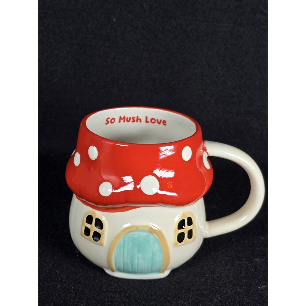 Mainstays Whimsical Mushroom Coffee Mug 4x4 So Mush Love Fairy Cottage